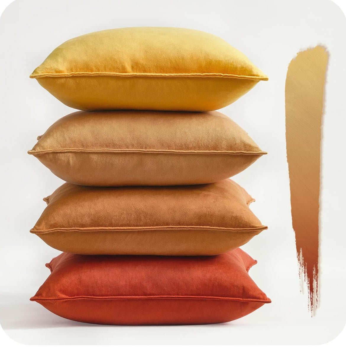 Luxury velvet green cushion covers set of 4